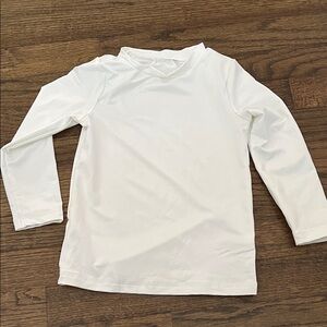 Cat & Jack Kids' Classic White Long Sleeve Tee Rahsguard